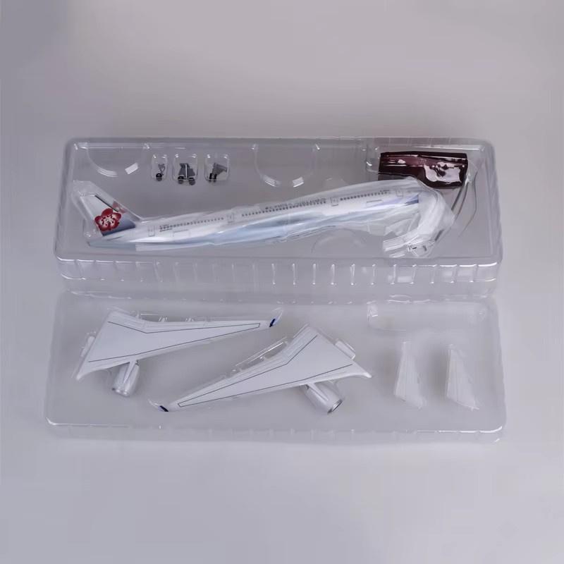 47CM 1/142 Scale Airplane Airbus A350 Taiwan China Airline Model W Light Landing Gear Diecast Plastic Resin Plane Collection