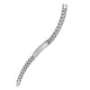 Metal Bracelet Elegant Hand Chain Fashionable Titanium Steel Silver Wrist Jewelry