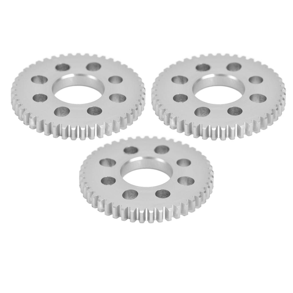 3Pcs Spur Gear 8 Holes Aluminium 4mm Thickness 14mm Centre Hole 0.8 Module Set Kit431204140050
