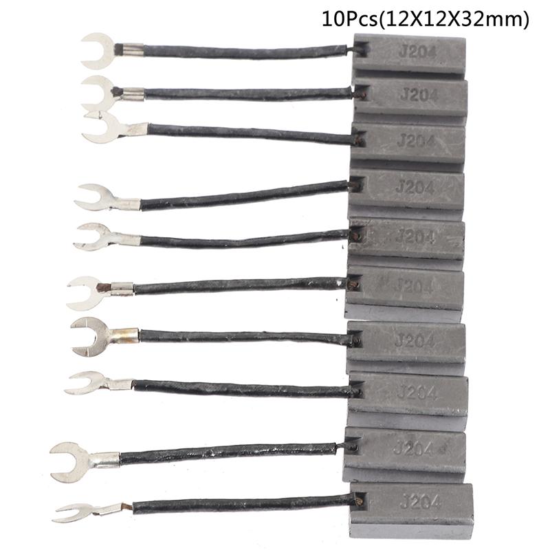 

10 шт J204 генератор електродвигун генератор запасні частини вугільна щітка 12X12X32mm