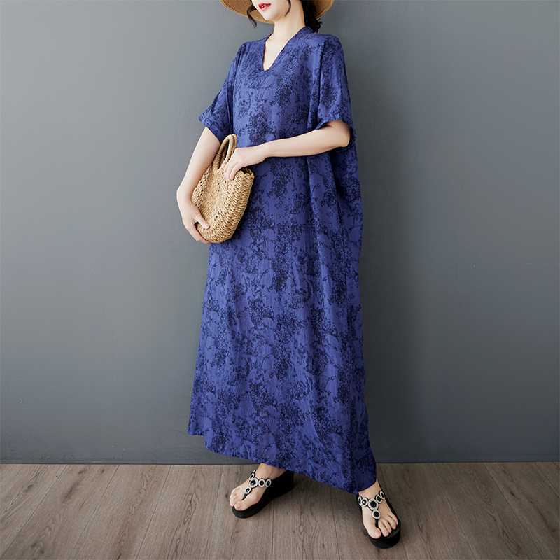 Summer V-neck Pullover Dress