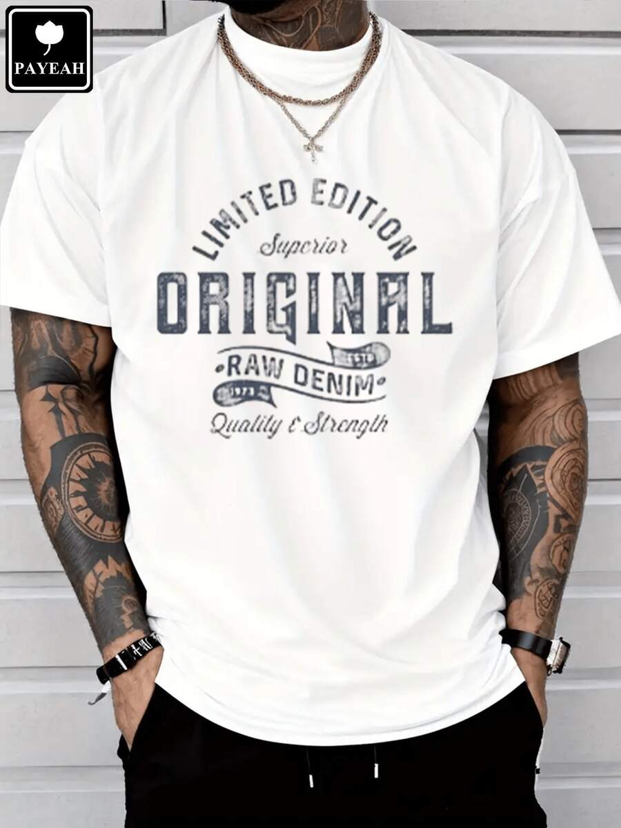 Original Raw Denim Heavy Cotton T-Shirt S разноцветный