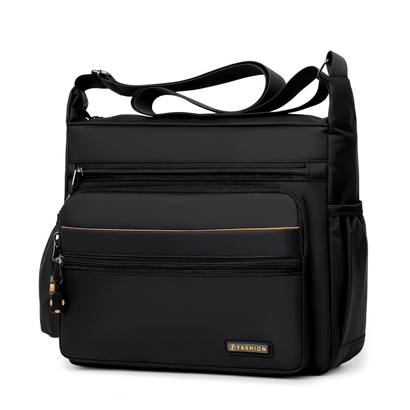 Minimalist Men s Shoulder Bag Large Capacity Durable Men s Crossbody Bag Waterproof Nylon Multi-Compartment Casual Men s Bag