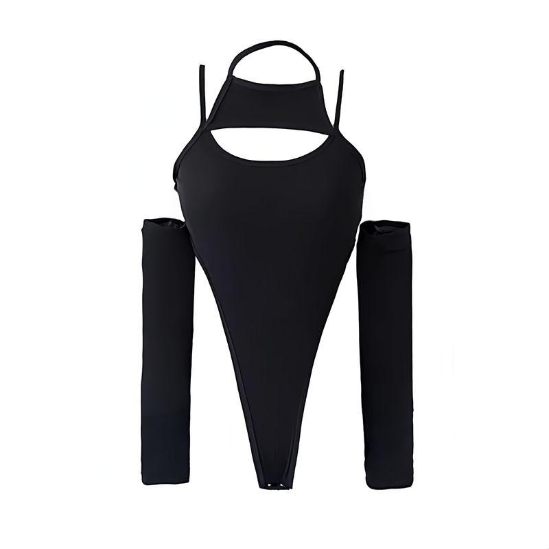 

Футболка Pure Desire с облегающим кротчем, открытой спиной, в стиле Яби на бретелях Black M