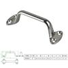 Heavy Duty 6" Steel Boats Handrail Anti Rusts Marine Hardware Comfortable Hold Handrail for Secure Marine Navigation