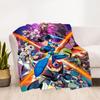 1pc Mega Man Robotics All-Season Comfort, Outdoor Flannel Blanket - Soft, Warm & Cozy for Naps, Camping & Travel 022