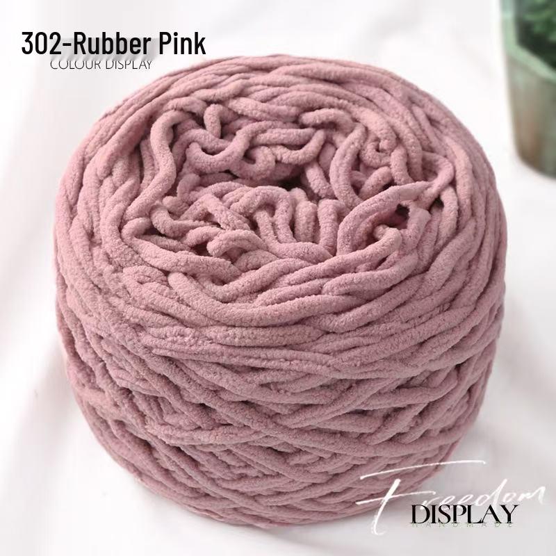 New 3.8 Liang Colored Ice Yarn: Thick Single-Strand for Crochet - Ideal for Shoes, Slippers, Scarves, and Seat Cushions.