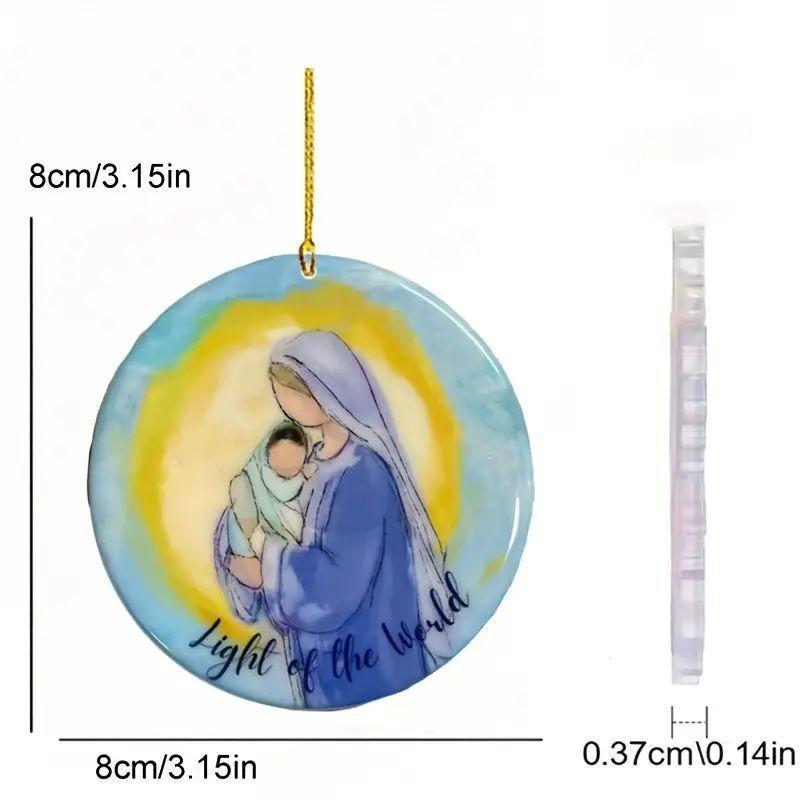 

Cartoon Acrylic Style Christmas Tree Ornaments Adorable Car Interior Decor Pendant Hanging