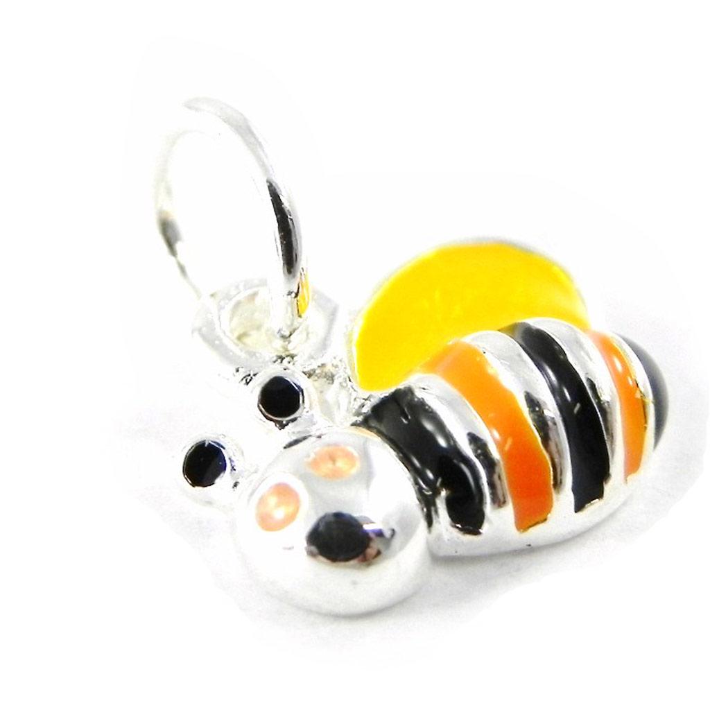 

Les Trésors De Lily [H8249] - Pendentif Argent Tendre Abeille orange