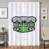 Home Interior Kitchen Curtains for Living Room 2 Pieces Blackout Curtains Door Curtain Cute Animals Partition Bedroom Decoration