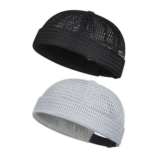 1/2 stk. Herrehat Justerbar Tilpasset Pasform Åndbart Mesh Design Letvægts Foldbar Hip-Hop Stil Sommerkasket Udendørs Aktiviteter Rejsetøj