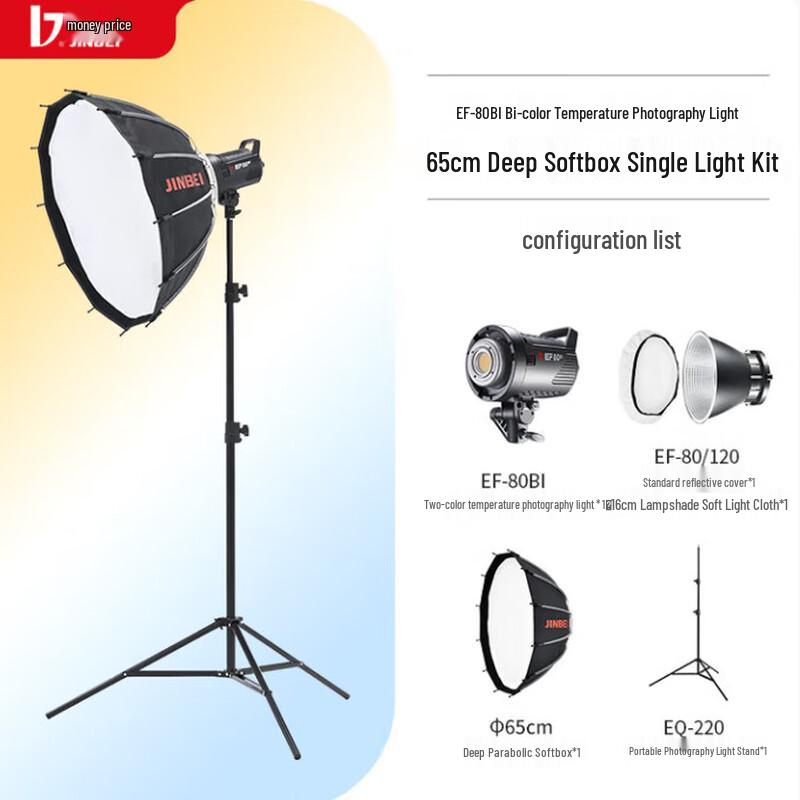 JINBEI EF-80BI Dual Color Temp LED Video Light