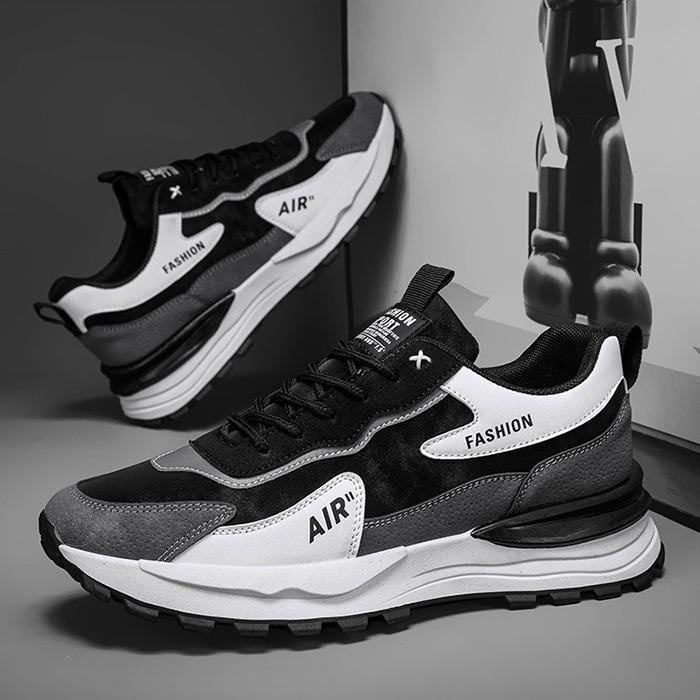 Men'S Shoes Trendy With Platform Forrest Gump Sneakers Men'S Casual Running Shoes Leather Dad Trendy Shoes