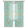 Arabische Patroon Bloemen Transparante Gordijnen voor Woonkamer Decoratie Raamgordijn voor Slaapkamer Keukengordijn Panel