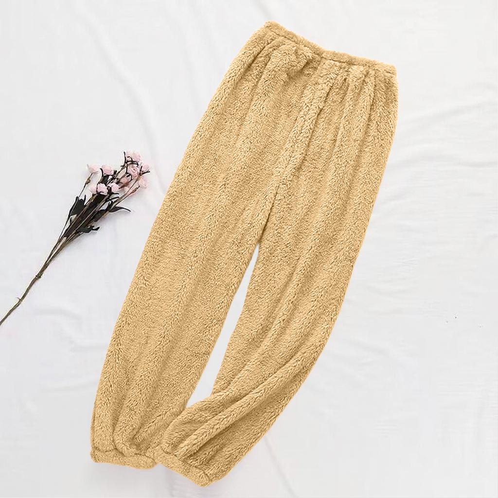 Women's Plush Tapered Pants Fashionable Ladies