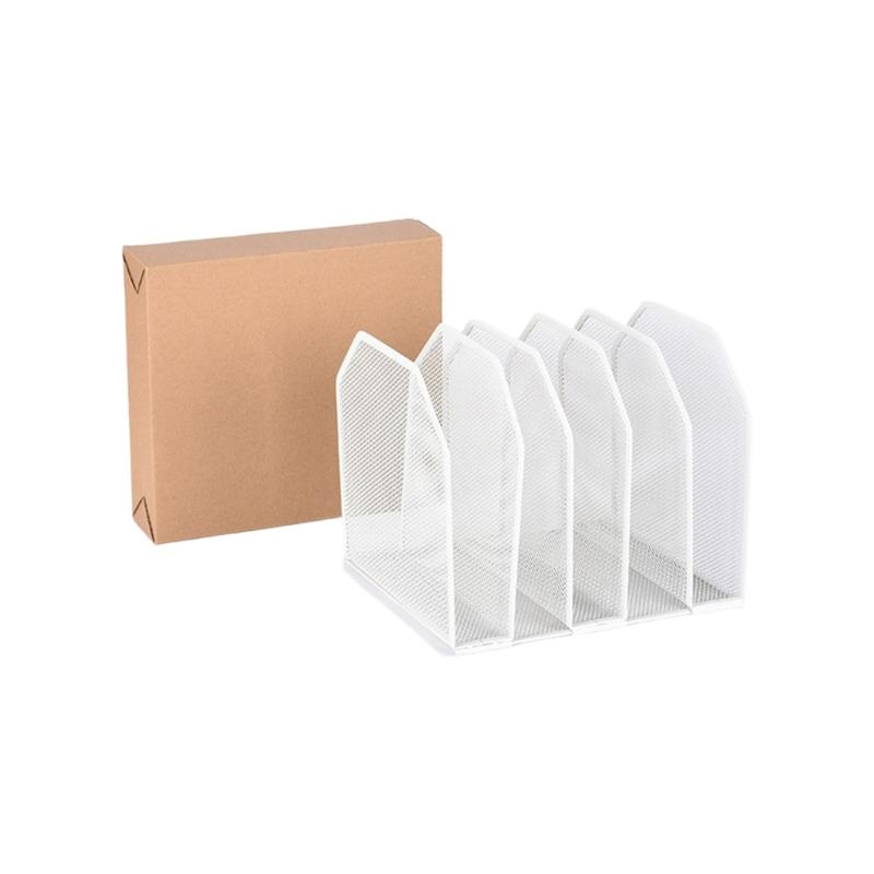 

Modular Iron Bookends With NonSlip Base Space Saving Desk Organizers For Home Office And Study білий