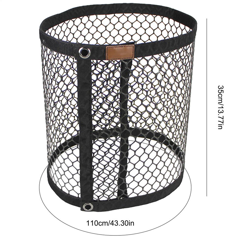 Hangable Storage Net Outdoor Camping Foldable Mesh Pouch Camping Dry Net For Home Picnic BBQ Tableware Dishes Food Fruit Tent