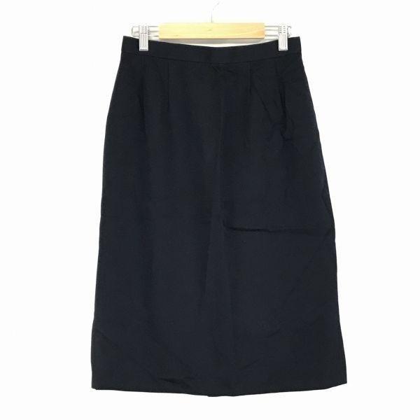 

80s-90s Vintage Burberrys Wool Tight Skirt/Women’s Size 11/Black/Cupra Lining