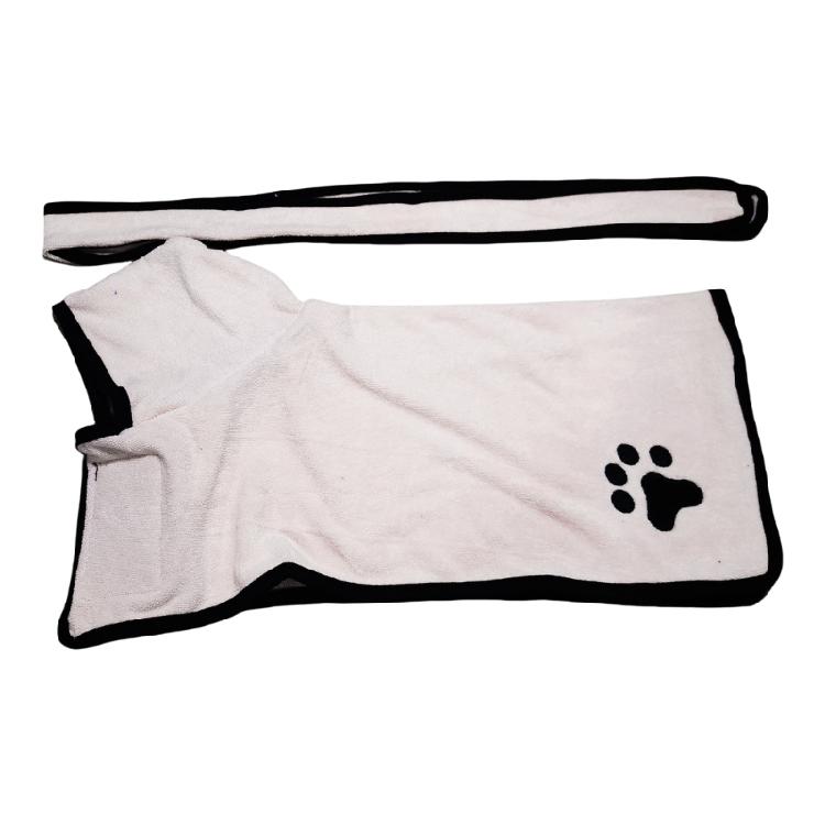 Adjustable Hooded Bathrobe Dog Cats Bath Towel Quick Dry Swimming Grooming Towel