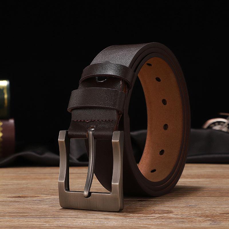 Ceinture décontractée à boucle rotative pour homme - Polyvalente et tendance, style coréen