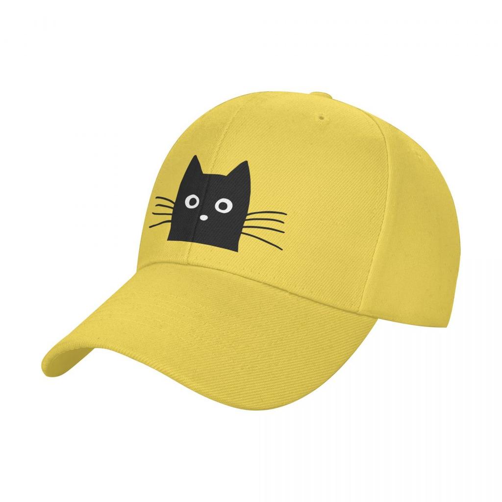 Black Cat Face Baseball Cap luxury caps cute Women's Hats Men's