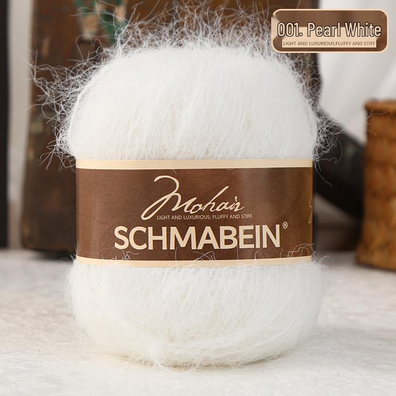 Long-Haired Alpaca Mohair Yarn Kit for Hand-Knitting Dolls, Scarves, and Hats