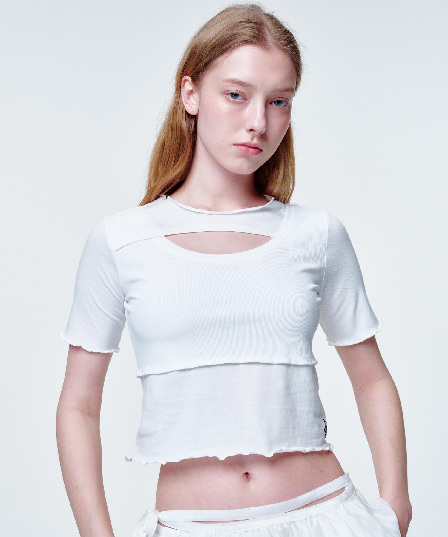2113 Studio Cross Cut Crop White White
