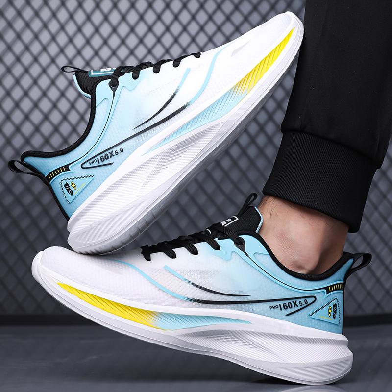 Men Soft Sole And Four Sporty Seasonal Breathable Mesh Walking Sneakers Lightweight Comfortable Casual Commuting Travel Footwear