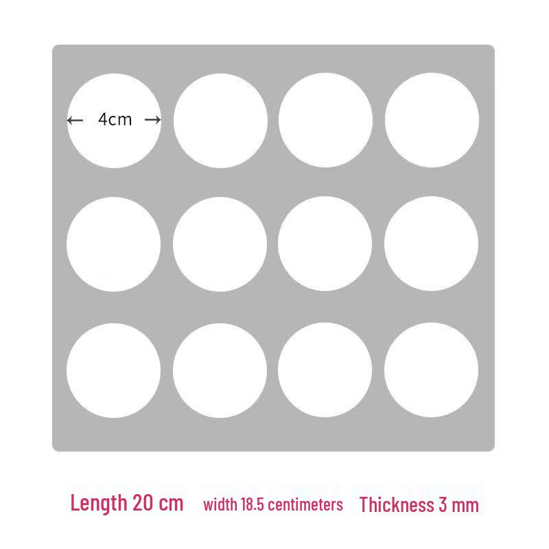 Ruhan Acrylic Round 12-Hole Baking Mold