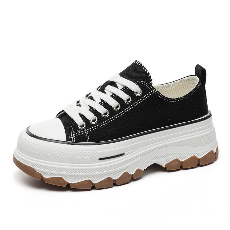 Women's Fashion Canvas Skateboard Shoes Girls Students Sports Running Sneakers Walking Hiking Travel Footwear