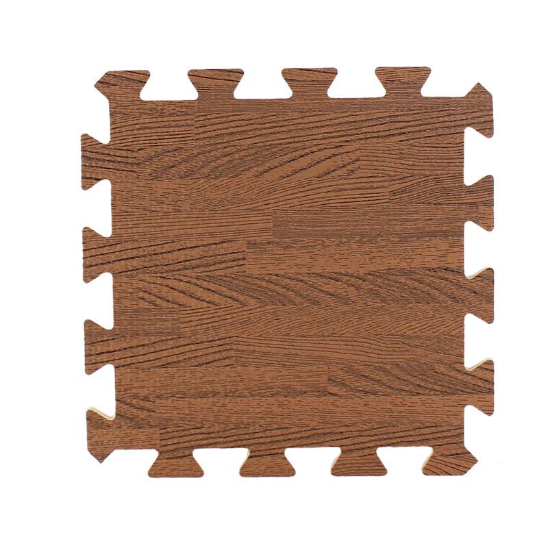 

16 Pieces Wood Look 30x30x1cm Foam Splicing Floor Mat Interlocking Tiles Bedroom Living Room Full Coverage Protective Carpet Pad 30x30cm кофейный