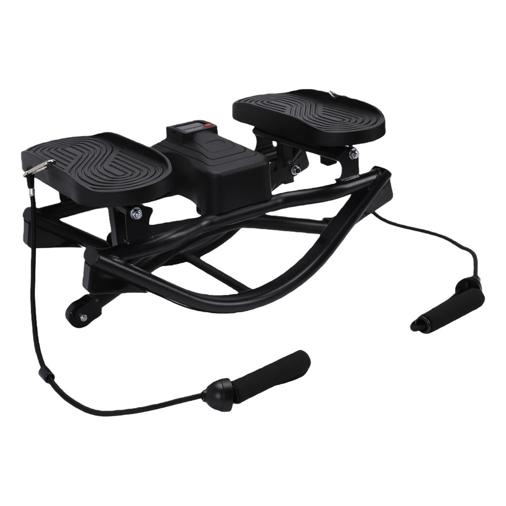 Stair Stepper with Bands Quiet HD Display Fitness Stepper for Exercising Hips Thighs Core Muscles