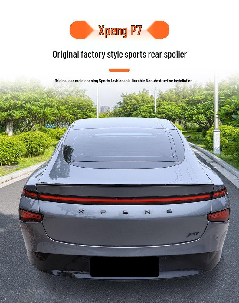 XPeng P7 No-Drill Blade Style Sport Spoiler - Dedicated Car Accessory