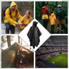Rain Running Poncho Rain Reflective Backpack Storage Bag PU Easy to Disaster Prevention Rainy Season For Unisex Free [Xrkuu] Raincoat, Poncho,