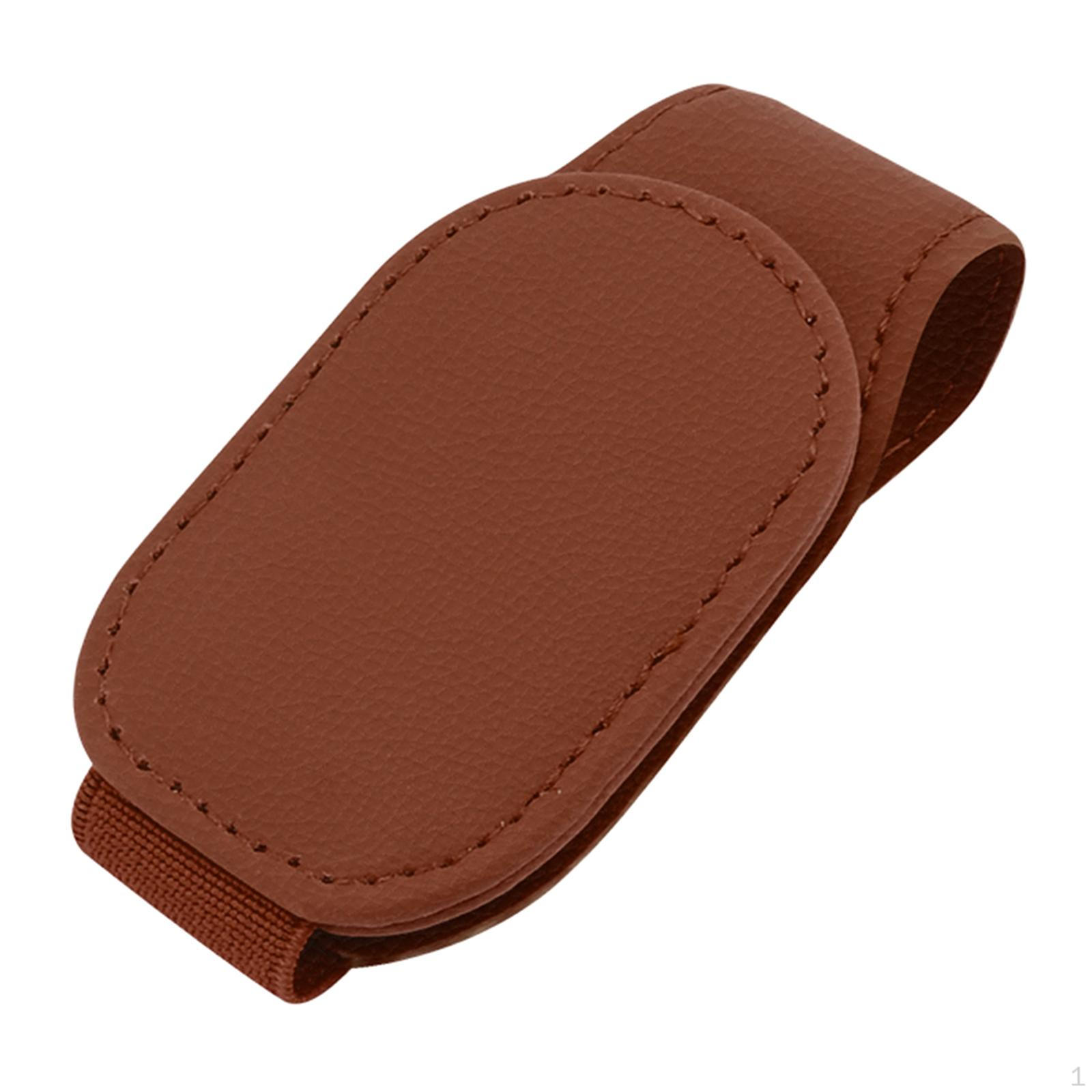 

Visor Glasses Clip Holder Durable Universal for Cash Receipts Tickets Brown