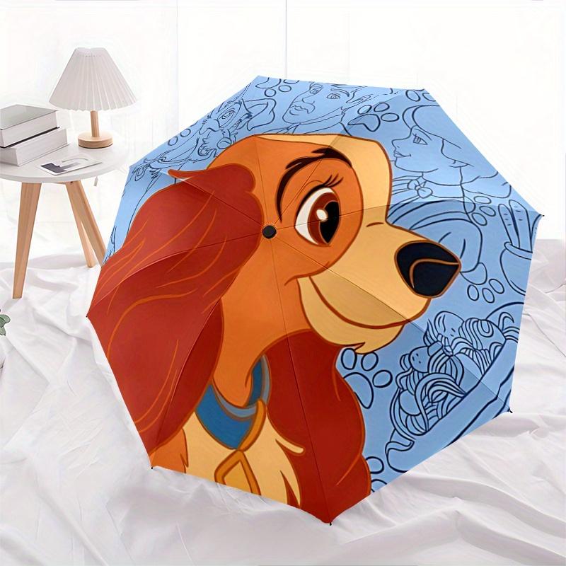 

1pc Lady and the Tramp Automatic Opening and Closing Umbrella - Suitable for Various Occasions, Outdoor Activities, Lightweight and Durable
