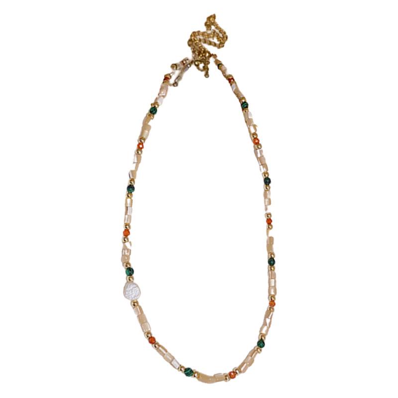 Dopamine Pearl Necklace: Retro Court Style Versatile Clavicle Chain for Women