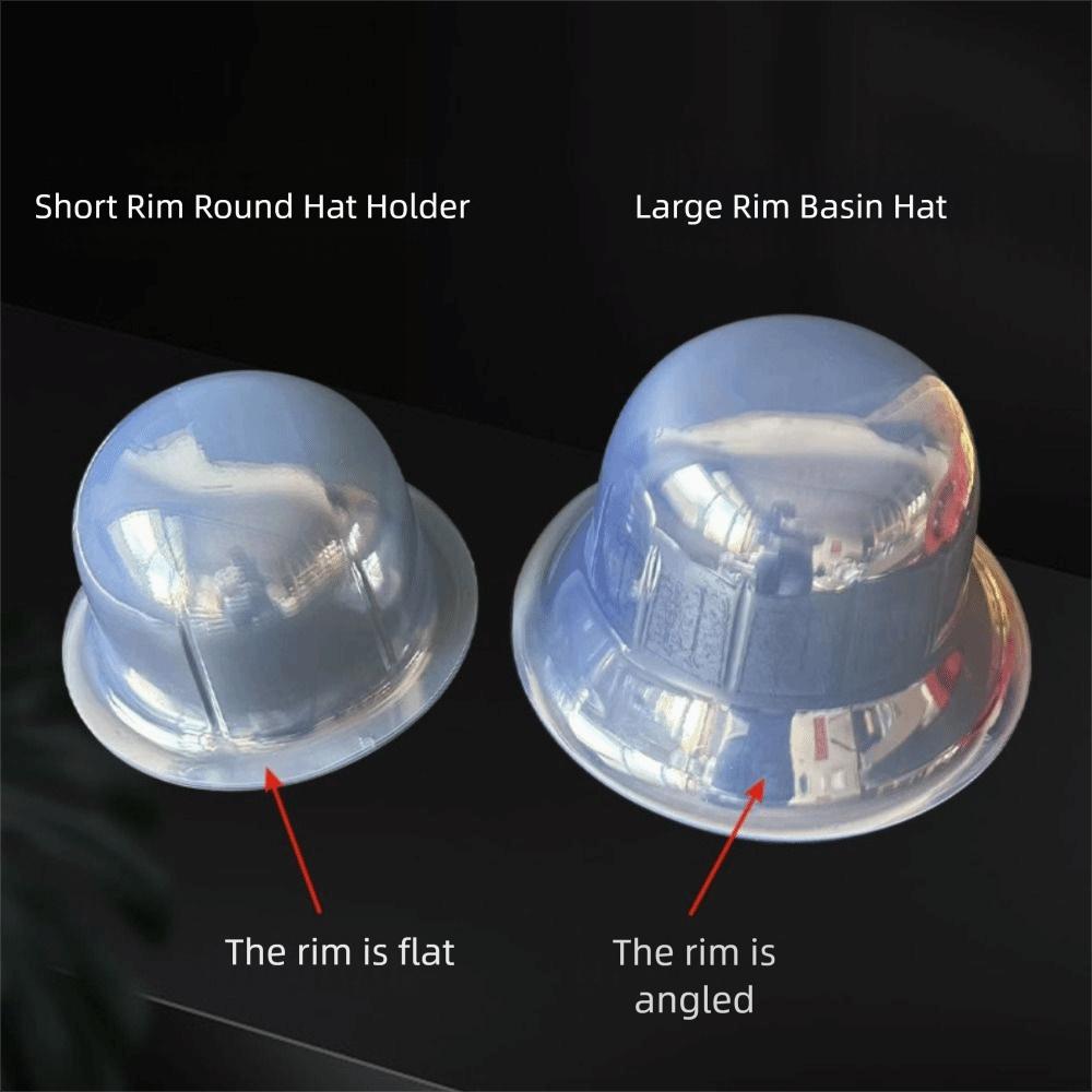 Przezroczysty Stojak na Kapelusz Bucket Hat Stojak na Kapelusze z PVC Stojak do Eksponowania Kapeluszy Do Eksponowania i Przechowywania Kapeluszy