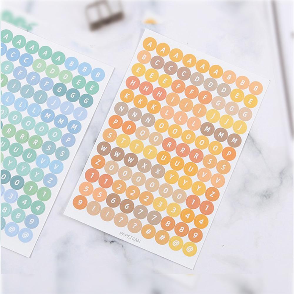 4 Sheets Alphabet Planner Journal Decorations Sticker Stationery
