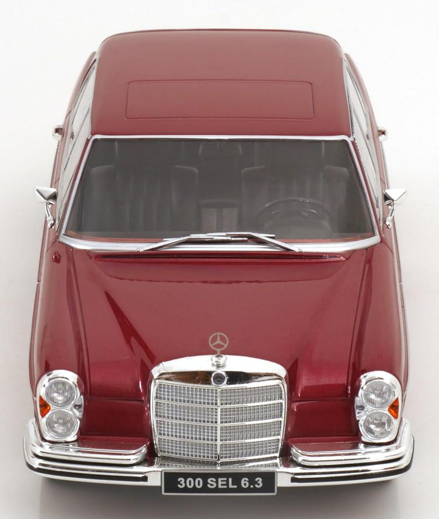 KK Scale Mercedes 300 SEL W109 Red Metallic Finished Product 1/18 6.3 1967-1972