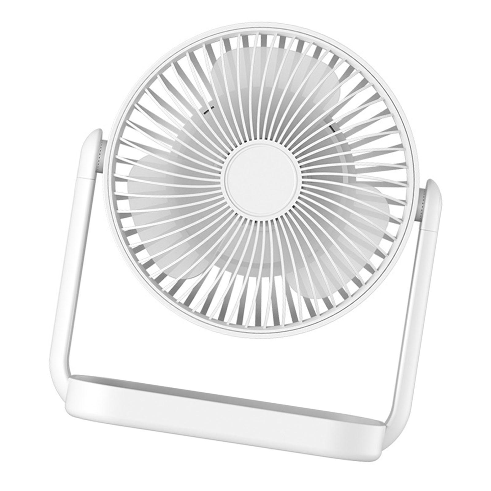

Small Desk Fan 3 Blades Multifunctional Quiet Rechargeable Fan for Home Camping