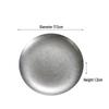 Zhìshì Retro Rimless 17cm Round Dinner Plate