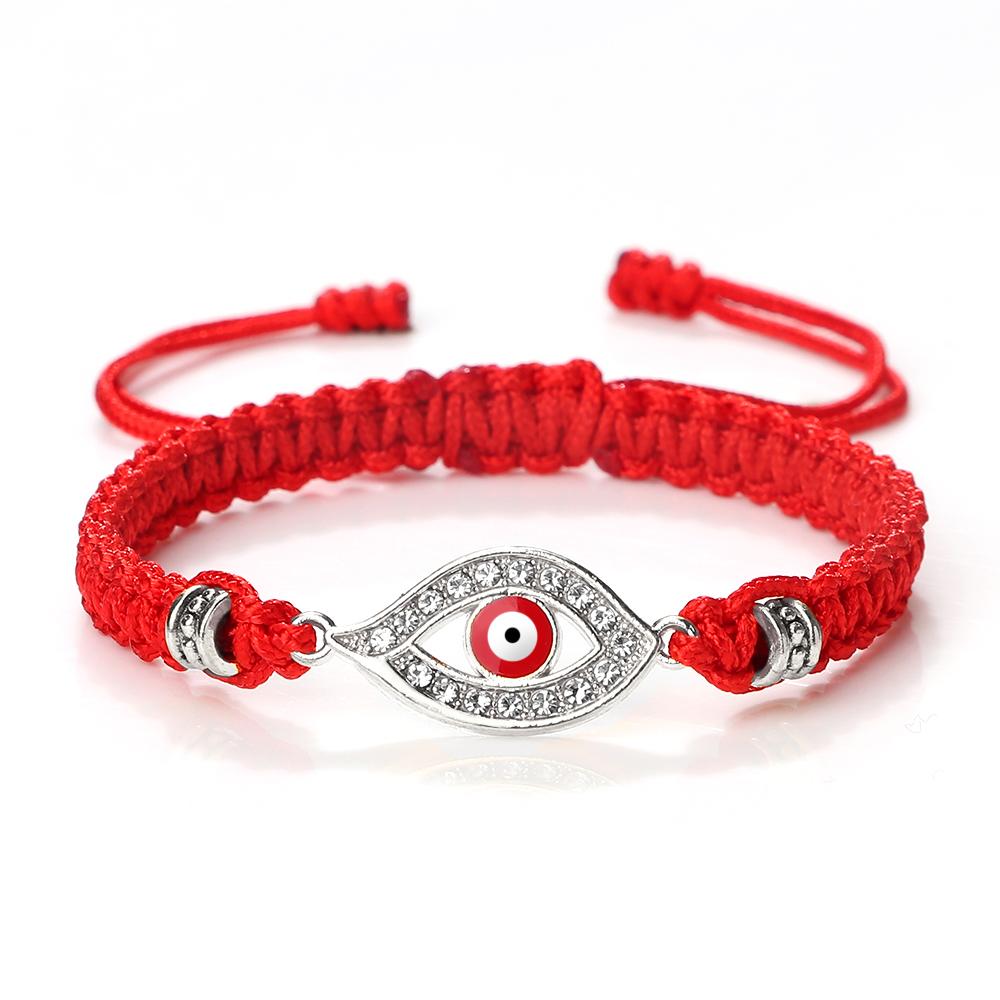 New Red Nylon Thread Evil Eye Braided Bracelet for Women Men Vintage Butterfly Elephant Couple Jewelry Gift