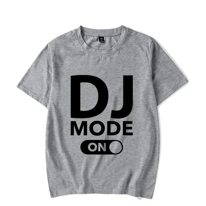 Oversized T-shirt Summer Men Women Dj Mode Print Luminous Tees Hip Hop Style Short Sleeve Harajuku DJ Glowing Tshirt for Men