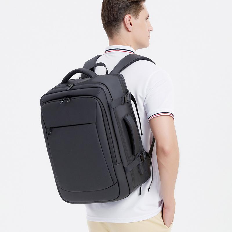 Erweiterbarer Großraum-Rucksack mit Trocken-/Nasstrennung für Reisen und Geschäftsreisen