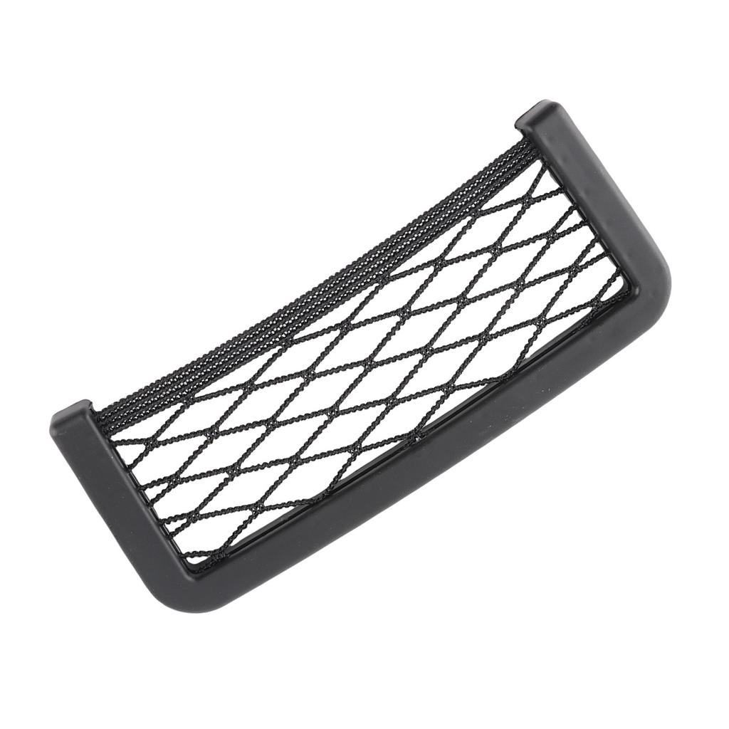 Car Storage Net Bag Back Side Phone Holder Organize Resilient GPS Black 8.5 * 20cm
