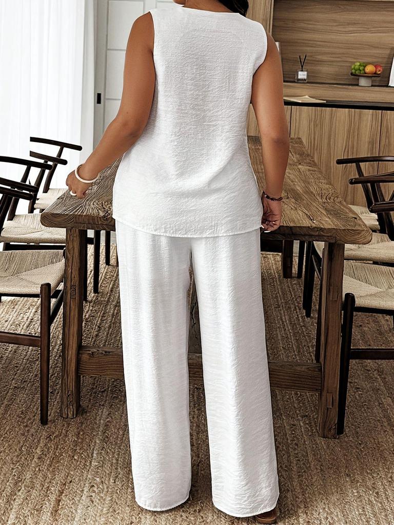 2026 Spring Women's Casual Multi-color Pullover and Long Pants Suit