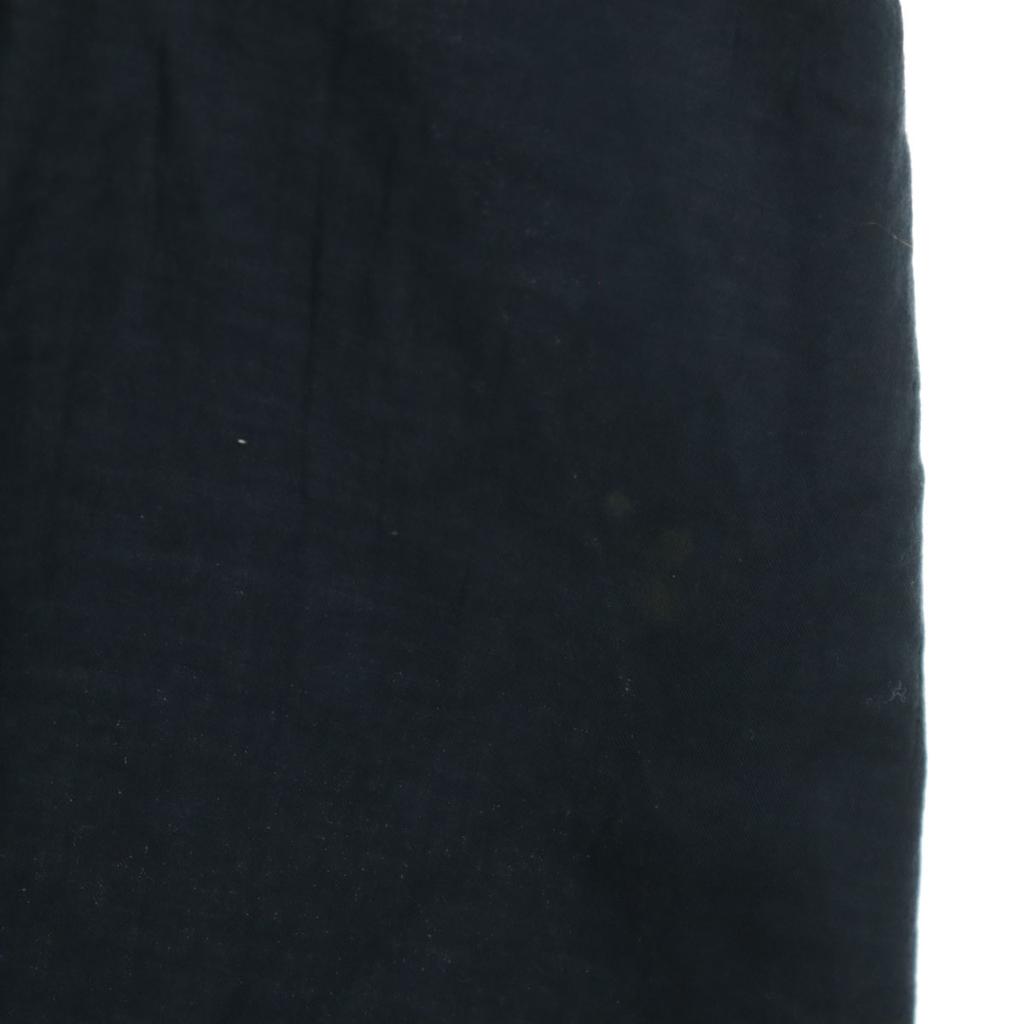 bedsidedrama made in Japan Long sleeve Shirt dress Navy switching knit Women Used