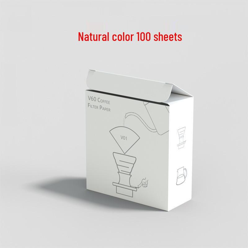 Premium Cone-Shaped Disposable Coffee Filters, Food Grade, Compatible with V60 for 1-4 Servings.