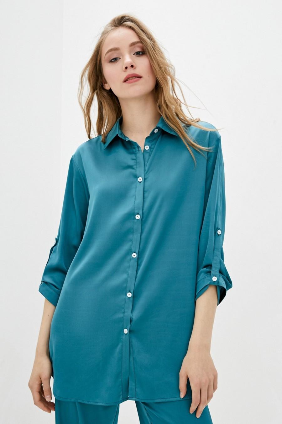 

Блуза Sambario (93405) 42(S) бірюзовий